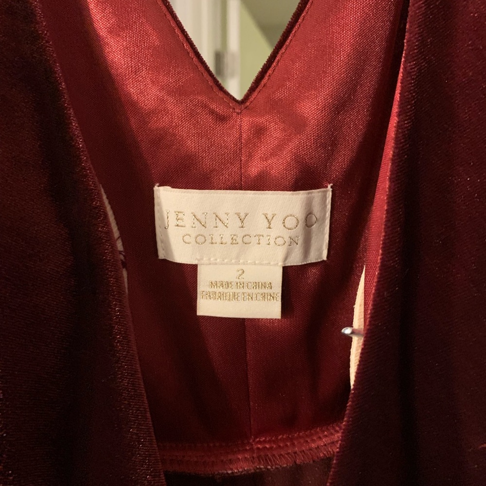 Jenny Yoo velvet floor length dress - worn once